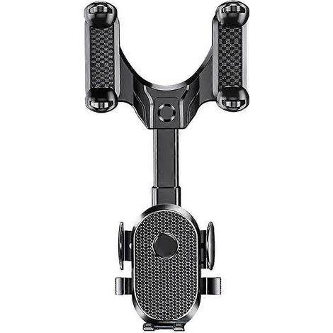 Support de téléphone pour rétroviseur, support GPS, support de téléphone pour rétroviseur, support de navigation-15X14cm-Black (1/3)