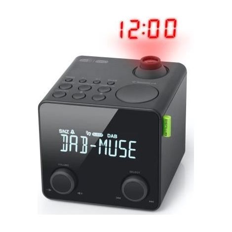 Reloj despertador DAB+/FM - MUSE - M-189 CDB - Doble alarma - Proyección de la hora - Pantalla LCD retroiluminada (1/3)
