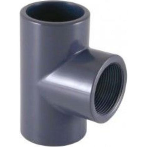 FPLUS te pvc de  20-90º h-h-h , Te derivación 20 Ø HHH pvc Presión. hembra-hembra-hembra
Indicado para tuberías de PVC presión.