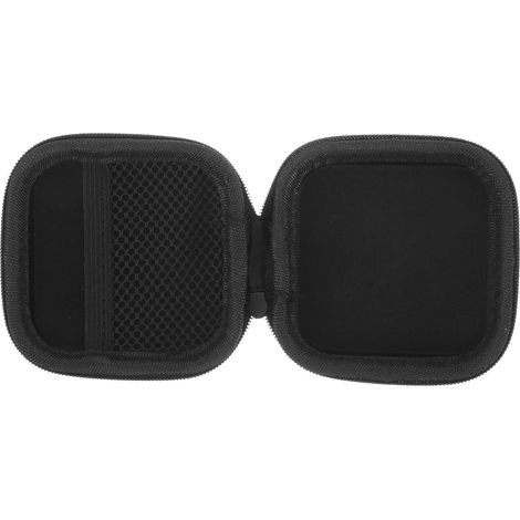 Étui de Chargeur en PU Noir pour Écouteurs Design Multi-Couches, Protection Portable et Élégant, Pochette de Voyage pour Accessoires Électroniques (1/5)