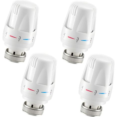 Tete Thermostatique - M30x1 5 - Pour Radiateur De Chauffage - Maison Et Bureau - Lot De 4 (1/5)