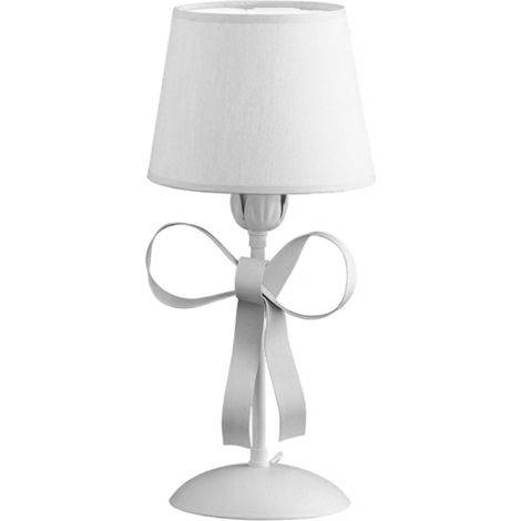 Lampada da Tavolo Shabby Chic Lucy 1 Luce Bianco LuceArt Classic (1/5)