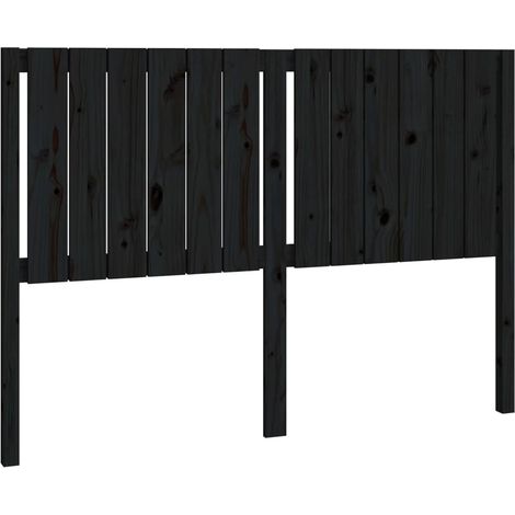 Cabecero de cama madera maciza de pino negro 145,5x4x100 cm vidaXL