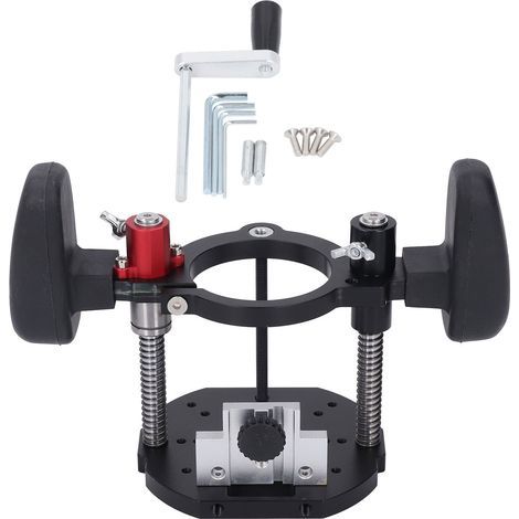 Système de levage de routeur, Base de levage de Table réglable en alliage d'aluminium 63.5-65mm pour le travail du bois (1/5)