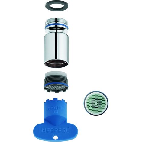 Grohe Kugelgelenk-Mousseur, Außengewinde, 5,7l/min, Mattschwarz, 485522430 (1/2)