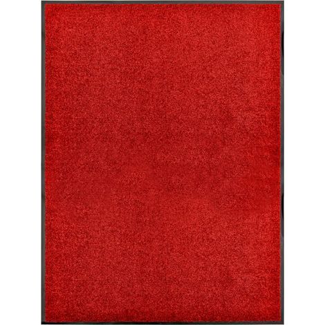 Paillasson lavable, rouge, 90 x 120 cm (1/5)