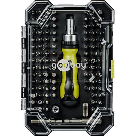 Set di cacciaviti Goobay 77844 impugnatura a cricchetto acciaio S2 (1/3)