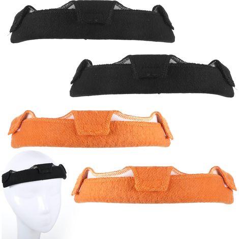 Lot de 4 bandeaux anti-transpiration pour casque de soudage, bandeaux intérieurs de rechange, accessoires pour casque, casque de chantier, bandeaux interchangeables lavables, absorbant la transpiratio (1/5)