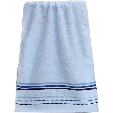2 serviettes de toilette coton, 32 x 72 cm, douces et absorbantes, pour hôtel ou maison (1/5)