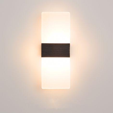Applique murale moderne haut et bas 6 W blanc chaud, d'intérieur pour chambre à coucher, couloir, escaliers, éclairage intérieur (1/5)