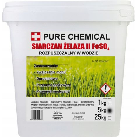 Engrais Écologique - Sulfate de Fer - 5 kg - Anti-Mousse - Protection Naturelle