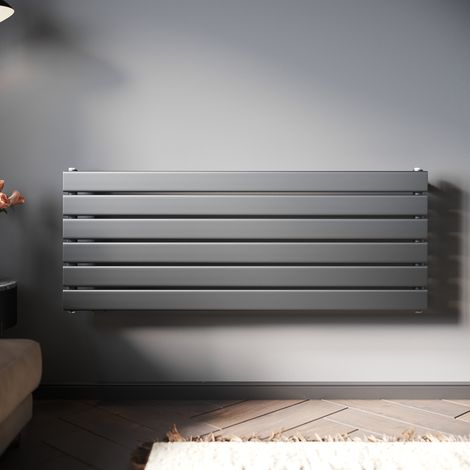 SONNI Design Heizkorper Paneelheizkörper Horizontal Einlagig Anthrazit Flachheizkörper 1200x465mm, 629W (1/5)