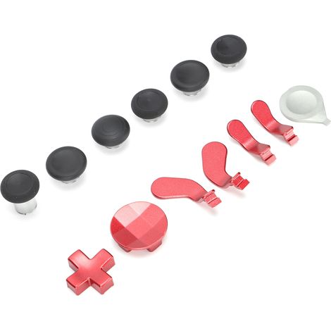 Ensemble de palettes de boutons pour manette de jeu Xbox (rouge)