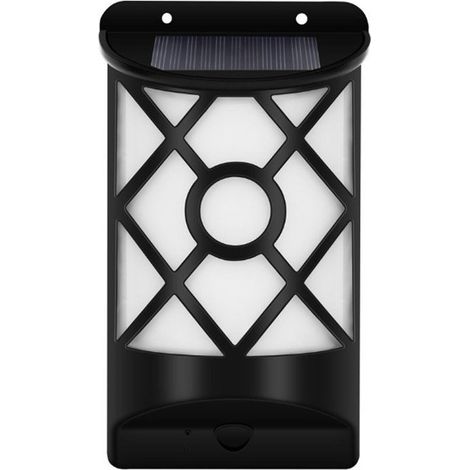 1 Lampe solaire, projecteur mural, effet flamme dansante, étanche IP44, éclairage jardin, allumage automatique (1/5)