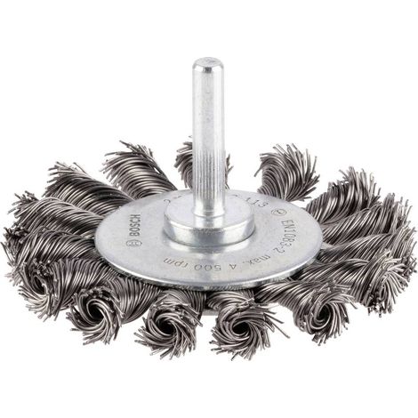 Bosch Accessories Spazzola a disco - filo intrecciato - 75 mm, 0,5 mm, 13 mm Ø gambo 6 mm 2608622113 1 pz. (1/3)