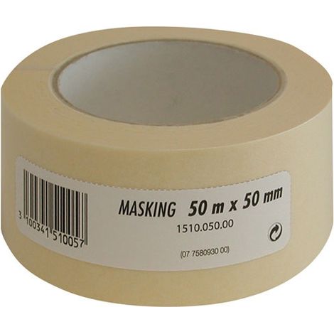 SANS MARQUE - Ruban de masquage beige 50 mm x 50 m