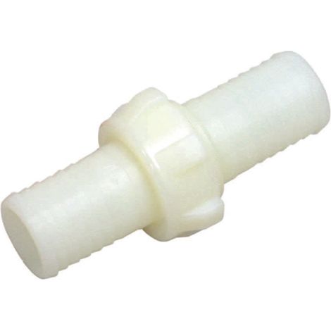 Raccordo in nylon dritto portagomma 3 pezzi - ø mm.40x68h. filetto m 52x3