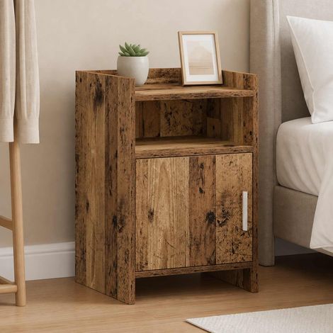 vidaXL Bedside Tables Old Wood 40 x 36 x 60 cm Engineered Wood (1/5)