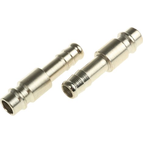 Raccord rapide pneumatique RS PRO, Tuyau cannelé vers Mâle 8mm CEJN 320, JWL 520, JWL 530, Legris, Parker PEF, Rectus ( Prix pour Paquet de 5 )