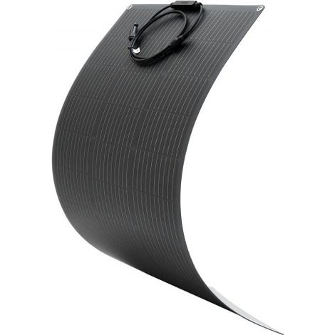 Panel Solar Flexible Monocristalino de 100 W, Cargador Monofásico Fuera de Red con Eficiencia del 23 % y Salida MC4, para Superficies Curvas de Cabinas de Vehículos Recreativos y Marinos (1/5)