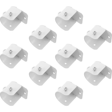 10-Piece Stainless Steel Closet Hanging Rail Brackets (1/5)