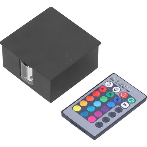 Applique murale LED 3W RGB avec télécommande, éclairage décoratif moderne pour salon, hôtel, villa, karaoké (1/5)