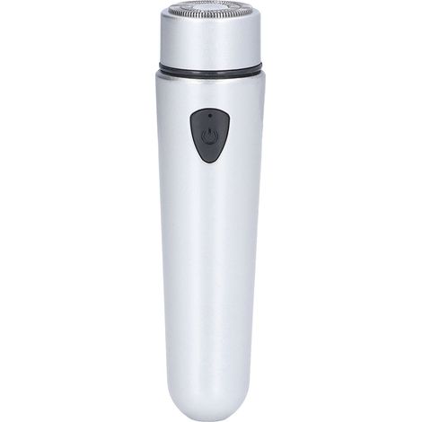 Tragbarer Elektrorasierer, Hochgeschwindigkeitsmotor, geräuscharm, schmerzfrei, Edelstahl, ABS, präzise Rasur, Trimmer, Silber (1/5)