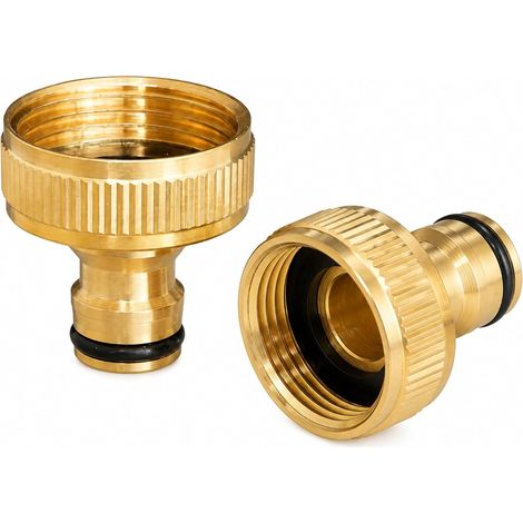 2-teiliger Wasseradapter mit 1-Zoll-Außengewinde und 31-mm-Außengewinde, Standard-Gartenschlauchadapter für Schnellanschluss, Garten, Bewässerung und Außenwassersysteme (1/5)