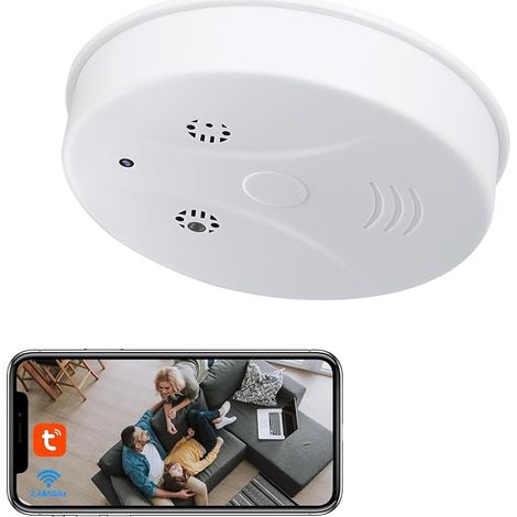 Wifi Camera,2.4/5G Micro Camera Smoke Detector, (1/5)