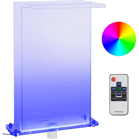 Maison Exclusive - Fontaine de piscine avec LED RVB Acrylique 51 cm (1/5)