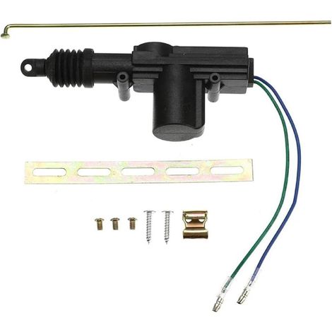 Kit de moteur de verrouillage central de porte de voiture à 2 fils, actionneur électrique, système de verrouillage central, accessoires 12 V, serrure de porte universelle portable avec claviers pour (1/5)