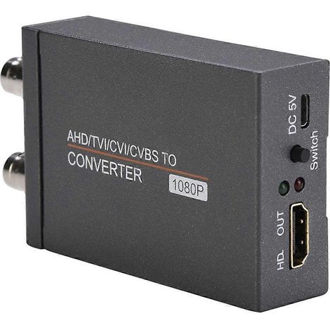 Adaptateur compatible AHD/TVI/CVI/CVBS vers HDMI, convertisseur vidéo Full HD/4K avec passant de ceinture. (1/5)