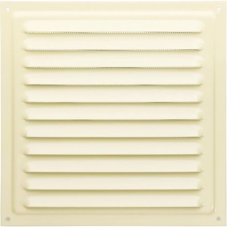 1 - Grille De Ventilation - Métal - Aération Murale - Résistance Corrosion - Intérieur Extérieur - Beige - 20x20cm (1/3)