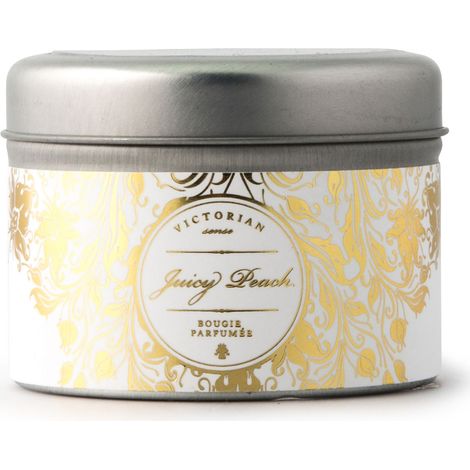 Vela aromática Victorian Juicy Peach: melocotón y fresa, hasta 12 horas de duración, diámetro 6 x 4,5 cm. (1/2)