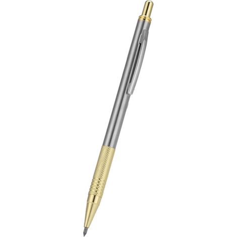 Stylo Graveur Diamant pour Verre et Métal - Outil de Découpe et Marquage Professionnel (Doré) (1/5)