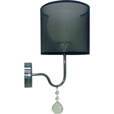 Applique murale Candellux Brava chromée E27 cristal