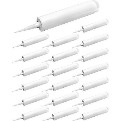 Tubes de calfeutrage vides. paquet de 20. 283 g (10 oz). Cartouches de calfeutrage en plastique vides.