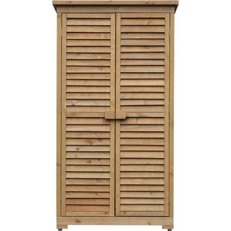 Capanno per attrezzi ed utensili da giardino con 4 scompartimenti in legno di Abete "Made in Italy" (1/4)