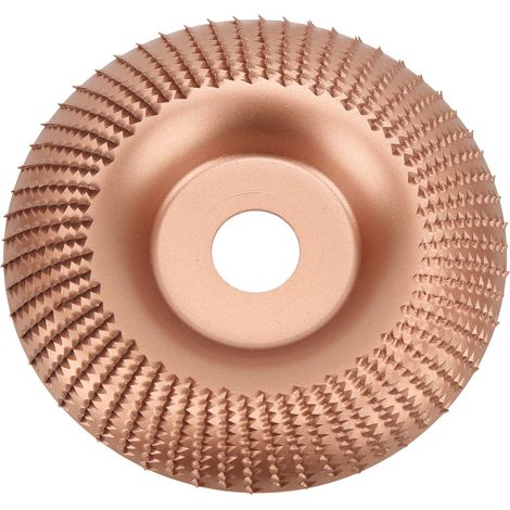 Disque à sculpter le bois, stable et indéformable, construction robuste, plaque de meulage pour le travail du bois, meule de façonnage, or rose
