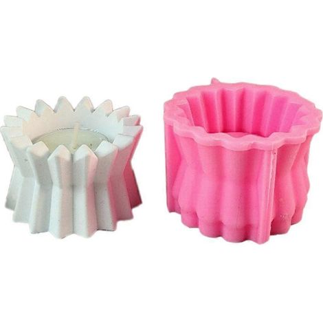Moules en silicone pour chandeliers simples, moules géométriques pour bougeoirs en résine (1/4)