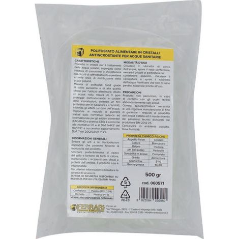 Ricarica sali polifosfato grana media