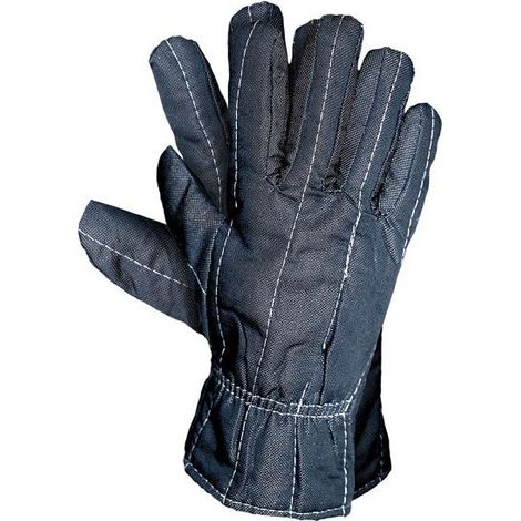 Denimhandschuhe mit Lammfellfutter - 12.0 PAR - REK DR 106