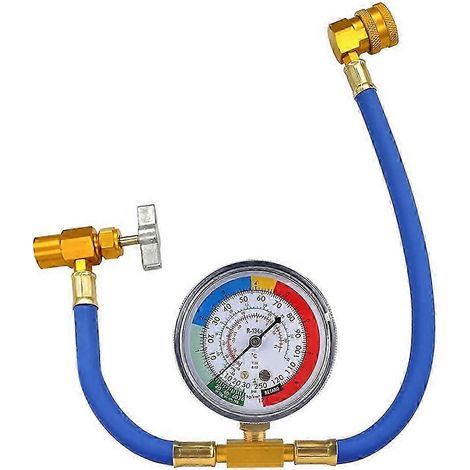 R134A Kfz-Klimaanlagen-Kältemittel-Befüllschlauch-Set mit Manometer-JXLGV (1/5)