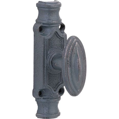 Boitier de crémone pour fenêtre, fonte, en applique pour tringle apparente - (1/2)