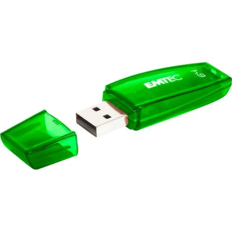 Mem usb emtec flash c410 64 gb 2.0 verd