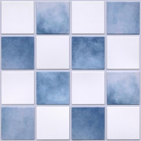 Carrelage Adhésif Cuisine, 10 Pièces, 30 x 30 cm, Carreaux Adhésifs 3D en PVC Mat, Crédence Autocollante pour Cuisine, Salle de Bain et Mur Métro (1/5)