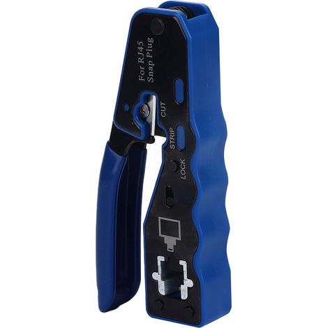 Pince à sertir RJ45 avec dénudeur intégré pour connecteurs réseau cristal (1/5)