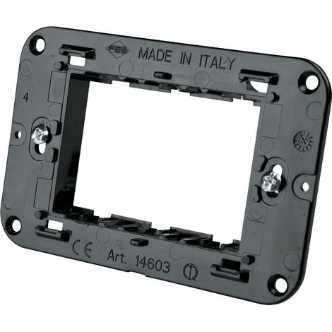 SUPPORTO 3 MODULI PLACCHE/FRUTTI SCATOLE RETTANGOLARI
