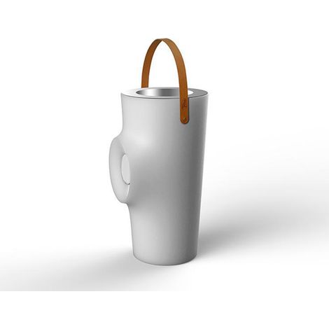 WOODY Porte-bouteilles design et lumineux avec recharge solaire ou par batterie. Très résistant pour une utilisation en extérieur. Lumière RGB (1/4)
