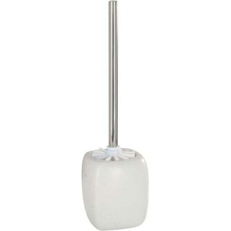 Porte Brosse WC Céramique Faro, brosse WC blanche, Céramique, Ø 12x40 cm, blanc